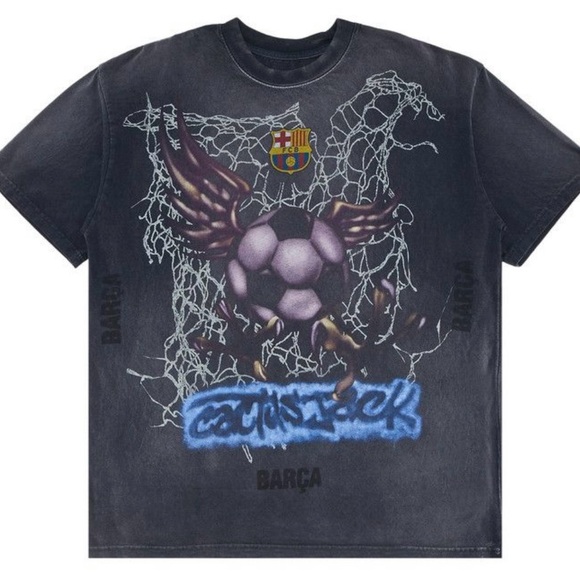 Travis Scott x FC Barcelona Washed Tee - Picture 1 of 5